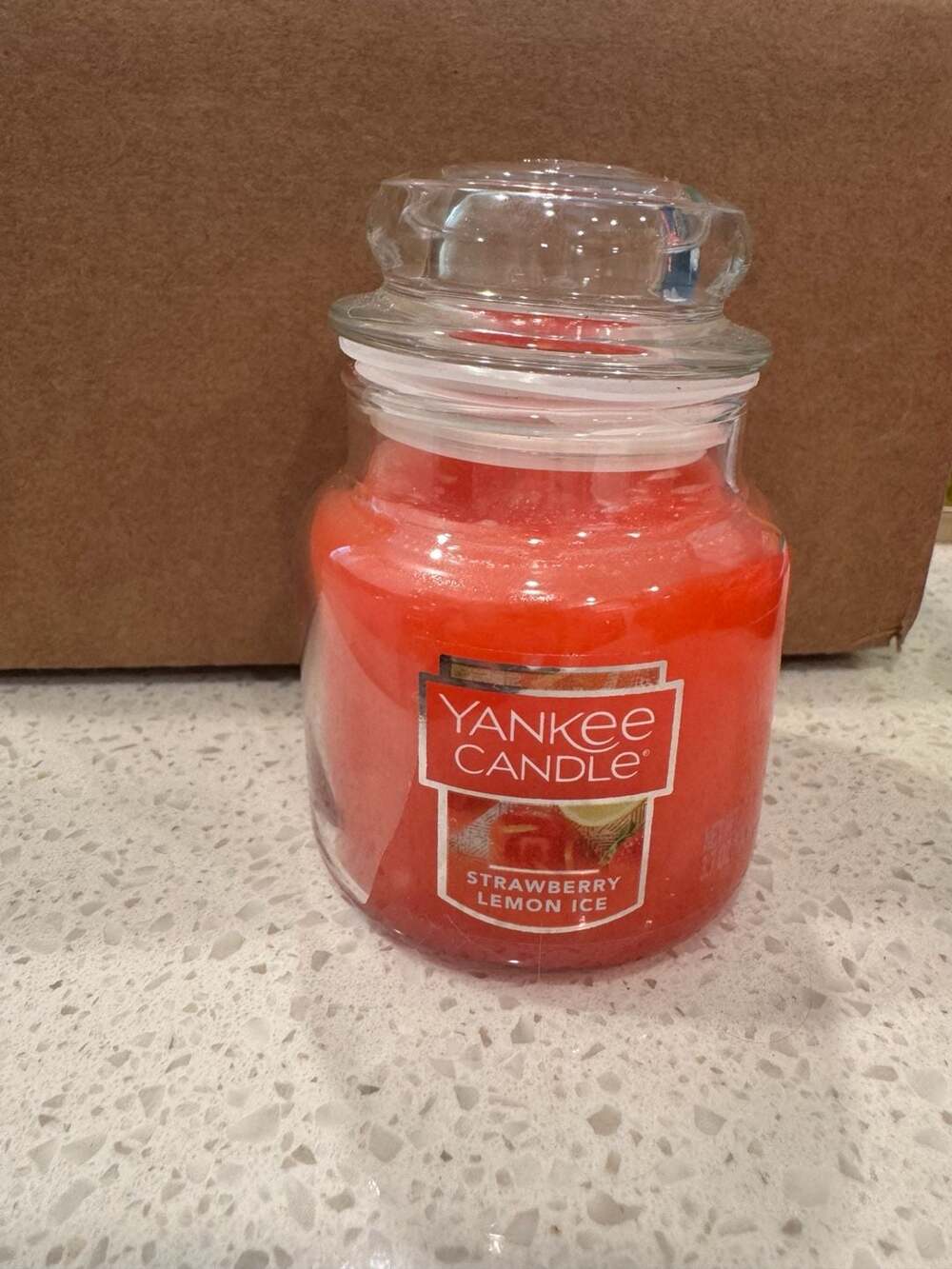Mini Yankee Candle Strawberry Lemon Ice Jar Candle
